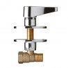 Llave de Gas Encimera Cromada Montaje Rápido