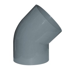 Codo PVC 45º Cementar Diámetros Mayores PN-10